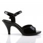 černé dámské páskové sandálky Belle-309-b - Velikost 36